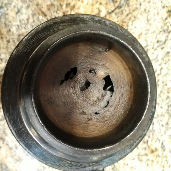 Antique Chinese Cloisonné Enamel Bronze Dynasty Handle Incense Burner Censer Foo - Picture 11 of 12